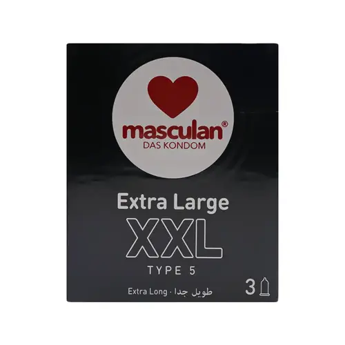ماسكلان واقي ذكري إكسترا لارج XXL طويل جدا تايب 5 – 3 قطع