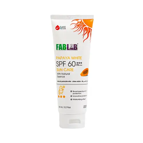 فاب لاب كريم واقي شمس 60spf بخلاصة البابايا الطبيعية  -100 مل