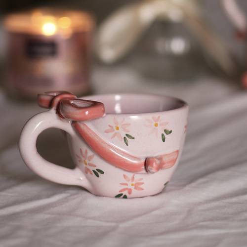 Blush Bow mug