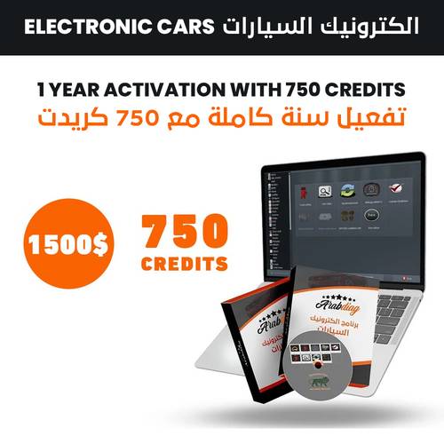 Electronic Cars - 1 YEAR ACTIVATION WITH 750 CREDITS