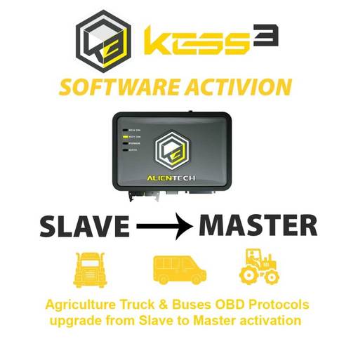 Alientech KESS3SU003 KESS3 Slave Agriculture Truck & Buses OBD Protocols upgrade from Slave to Master activation