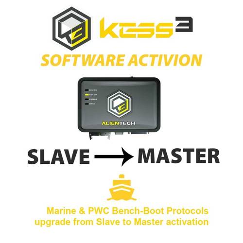 Alientech KESS3SU008 KESS3 Slave Marine & PWC Bench-Boot Protocols upgrade from Slave to Master activation