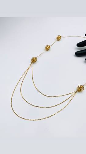 GOLD LONG NECKLACE K18