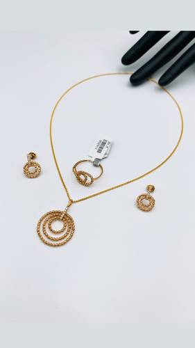YELLOW GOLD HALF SET K21