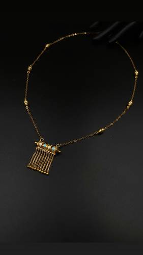 GOLD LONG NECKLACE K21