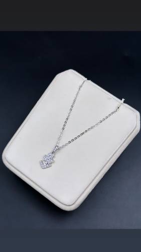 WHITE GOLD NECKLACE K18