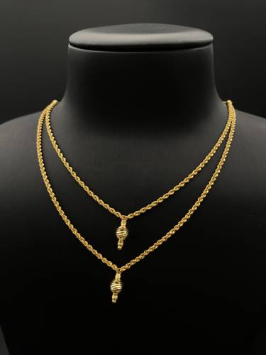 عقد مبروم دوريكا ذهب اصفر عيار 21