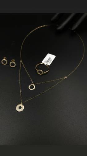 YELLOW GOLD HALF SET K18