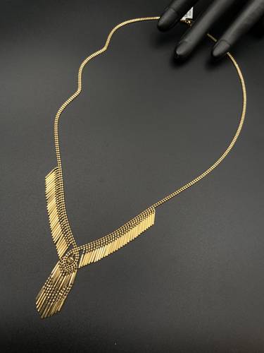 عقد ذهب أصفر عيار 18 