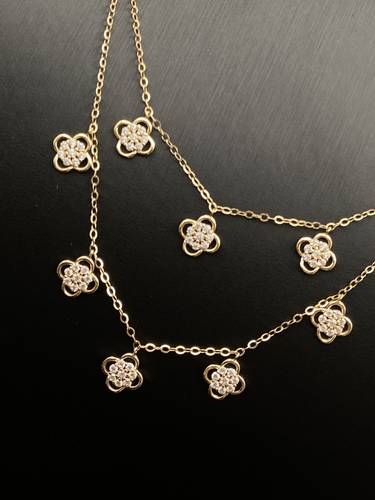 YELLOW GOLD NECKLACE K18