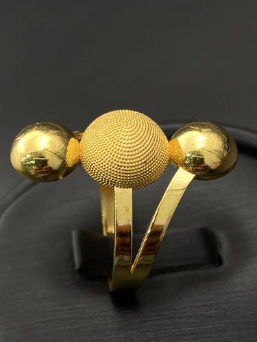 خاتم ذهب اصفر عيار 21 مقاس 13