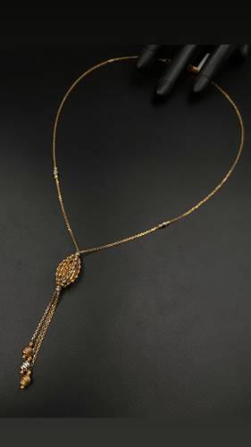 GOLD LONG NECKLACE K18
