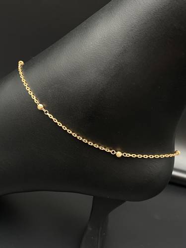 خلخال ذهب أصفر عيار 21 