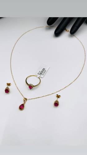YELLOW GOLD HALF SET K18