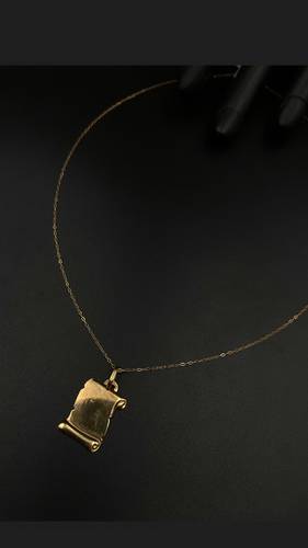 عقد ذهب أصفر عيار 18