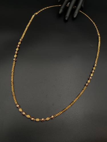 GOLD LONG NECKLACE K21