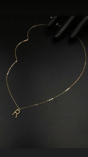 عقد ذهب أصفر عيار 18