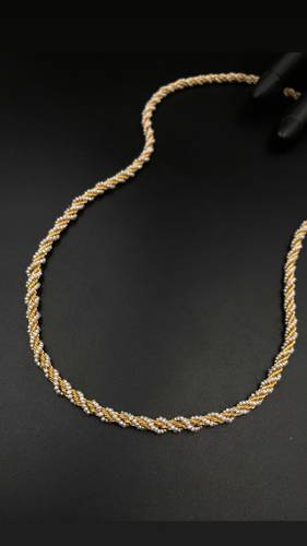GOLD NECKLACE K21 WITH CULTURED PEARL