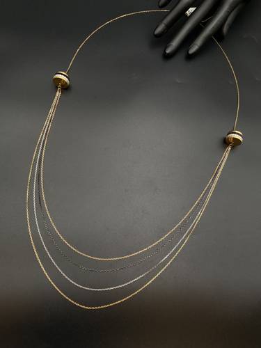 GOLD LONG NECKLACE K18