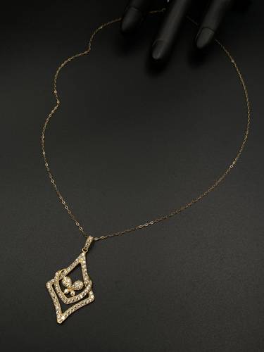 عقد ذهب أصفر عيار 18 