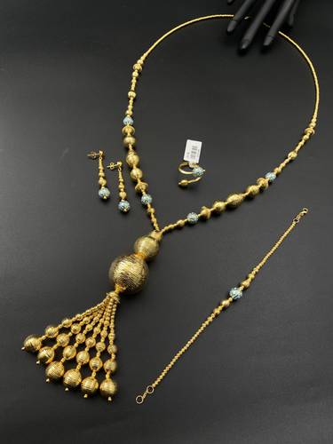 طقم ذهب أصفر عيار 21 