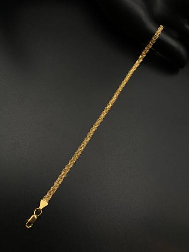 سوارة مجدول ذهب أصفر عيار 21 