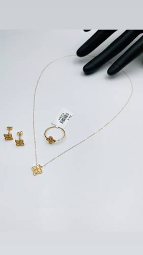 YELLOW GOLD HALF SET K18