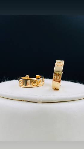YELLOW GOLD EARINGS K18