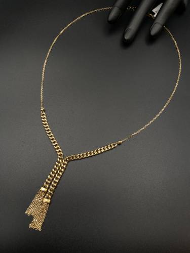 عقد جنزير ذهب ايطالي أصفر عيار 18