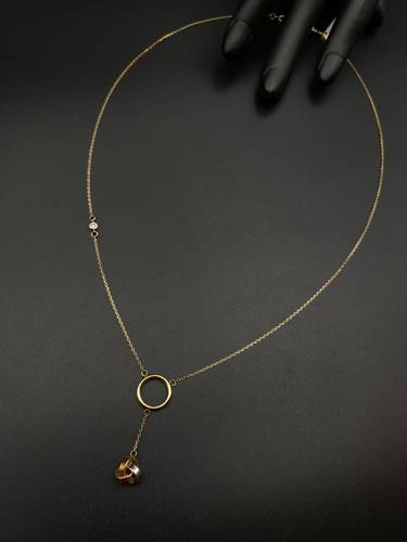 YELLOW GOLD NECKLACE K18