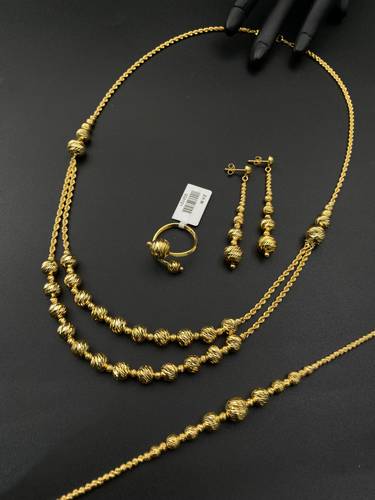 طقم ذهب أصفر عيار 21 