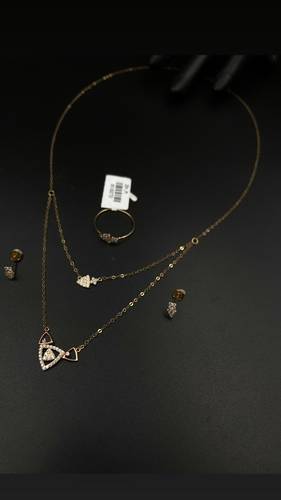 YELLOW GOLD HALF SET K18
