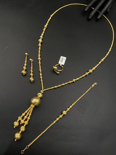طقم ذهب أصفر عيار 21 