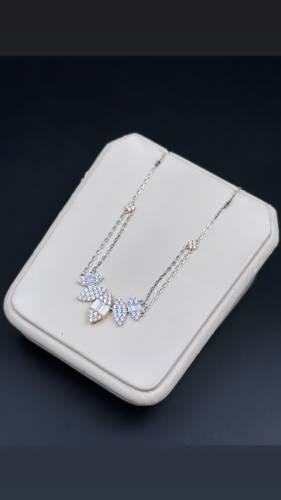 WHITE GOLD NECKLACE K18