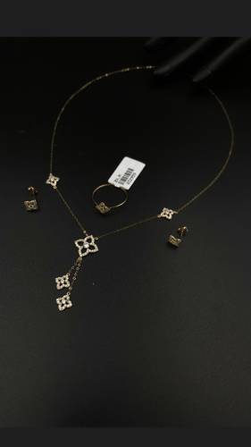 YELLOW GOLD HALF SET K18