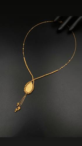 GOLD LONG NECKLACE K21