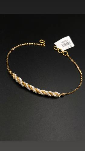 GOLD BRACELET K21 WITH CULTURED PEARL