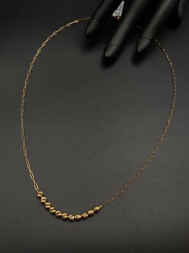 YELLOW GOLD NECKLACE K18