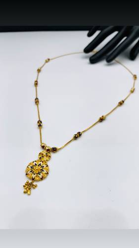 GOLD LONG NECKLACE K21