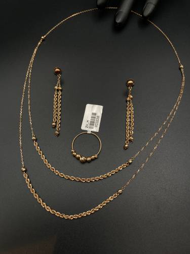 YELLOW GOLD HALF SET K18