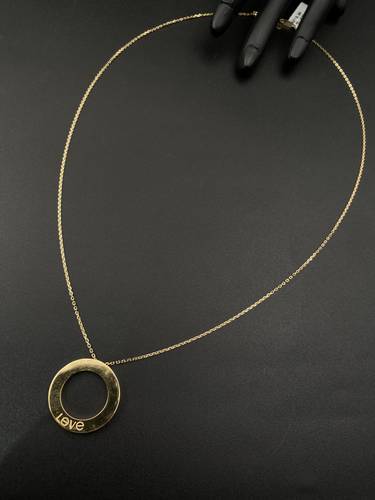 عقد ذهب أصفر عيار 18 
