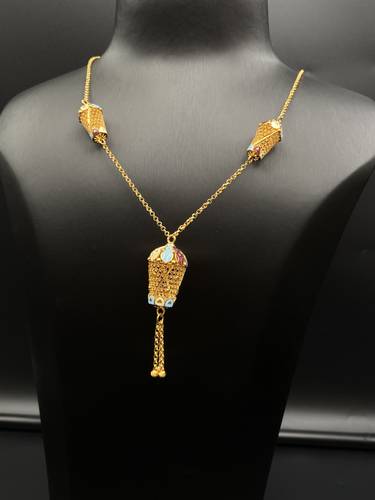 GOLD LONG NECKLACE K21
