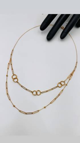YELLOW GOLD NECKLACE K18