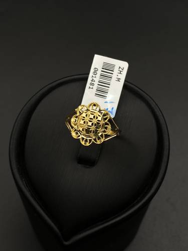 خاتم ذهب أصفر عيار 21 