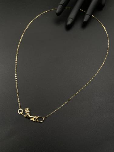 عقد ذهب أصفر عيار 18 