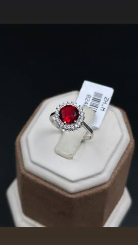 WHITE GOLD RING 18K