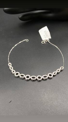 GOLD WHITE BRACELET K18