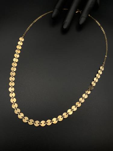 عقد ذهب أصفر عيار 18 