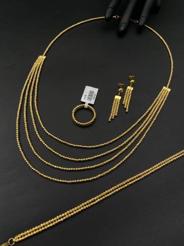 طقم ذهب أصفر عيار 21 