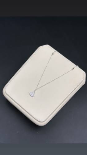 WHITE GOLD NECKLACE K18